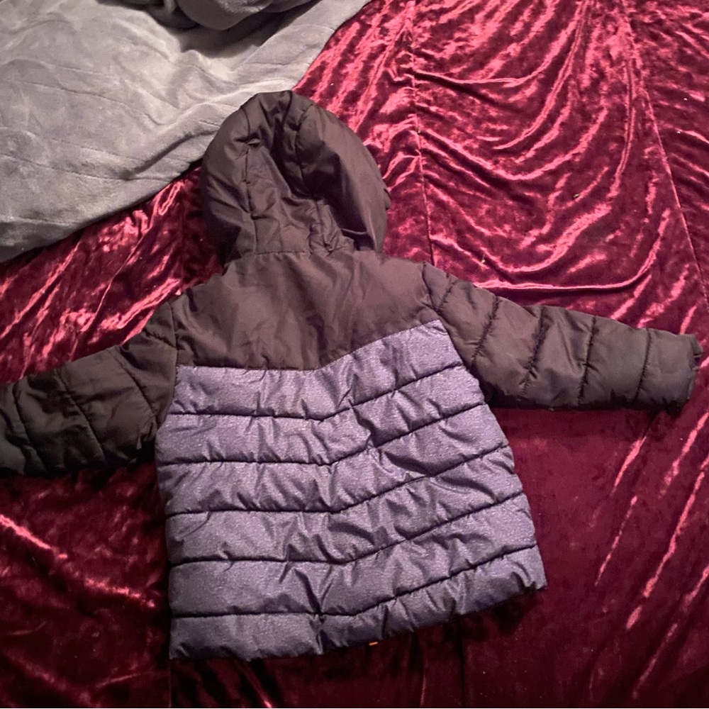 Kids' Black and Gray Hooded Jacket